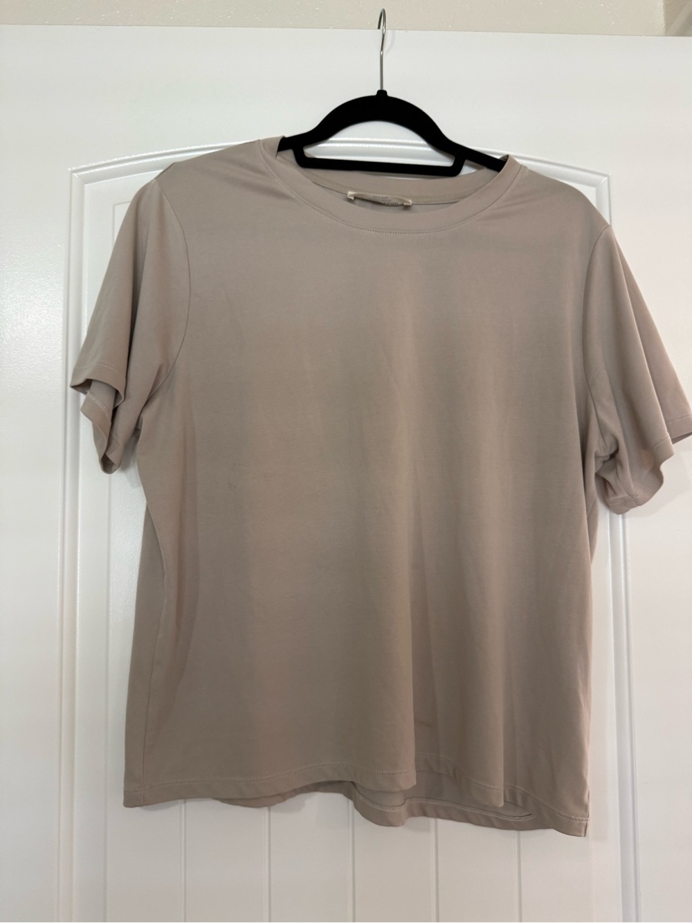 Double Zero Relaxed Crew Neck Tee - Taupe
